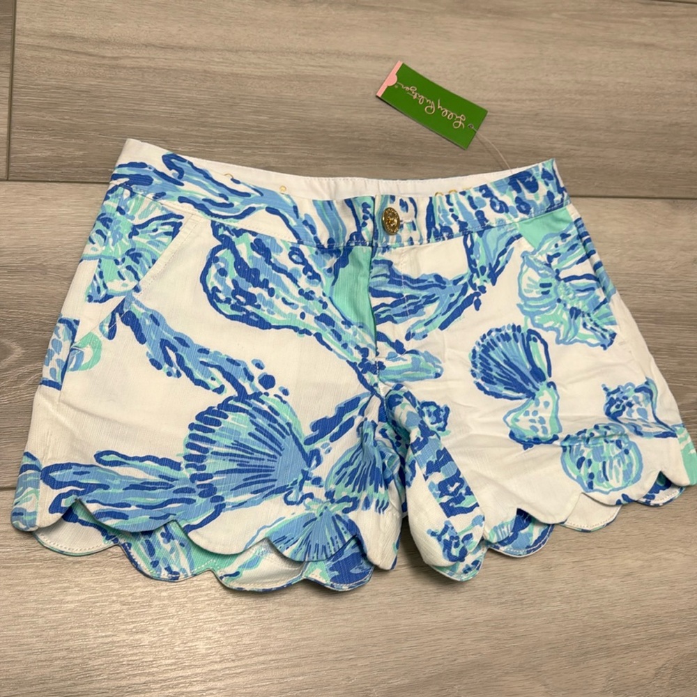 Lilly Pulitzer Buttercup Short Resort White Barefoot Princess Size 00